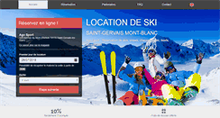 Desktop Screenshot of location-ski-saintgervais.fr