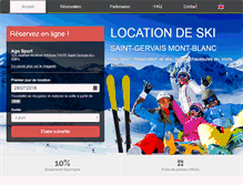 Tablet Screenshot of location-ski-saintgervais.fr